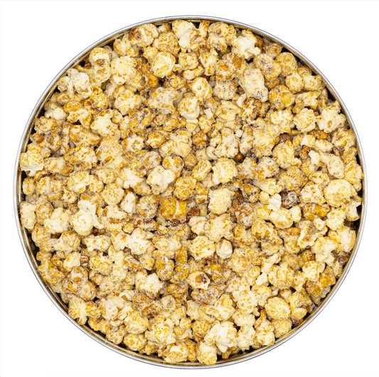 maple bros maple cheddar popcorn  tin kosher gift