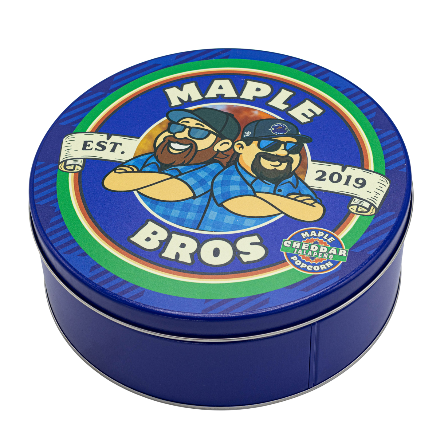 maple bros maple jalapeno cheddar popcorn tin kosher gift