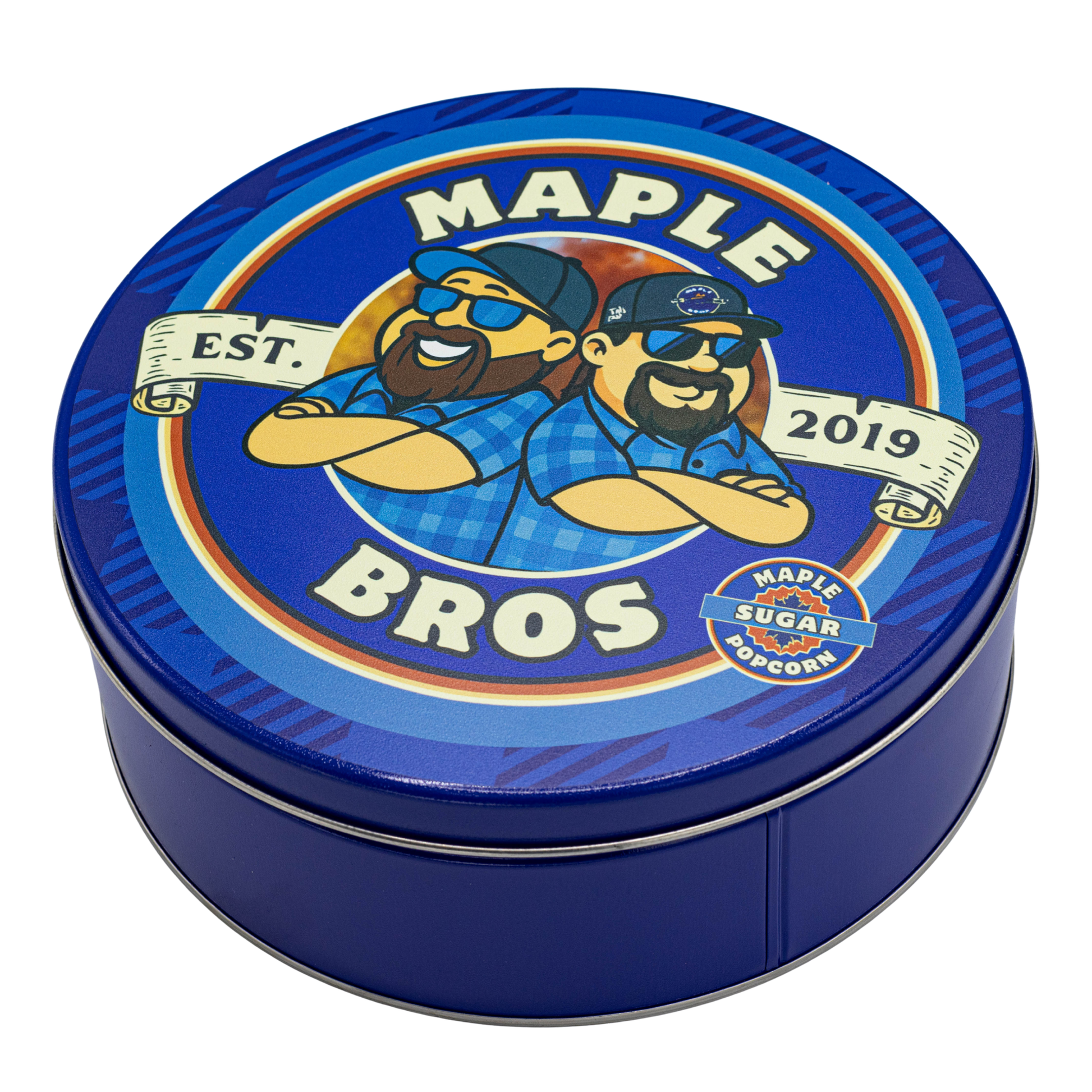 maple bros maple sugar popcorn kettle popped tin kosher gift